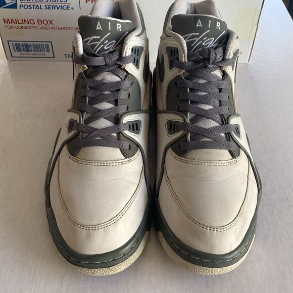NIKE Air Flight Men’s Gray/ White Basketball Shoes #306252-109 Size 11 main image 10